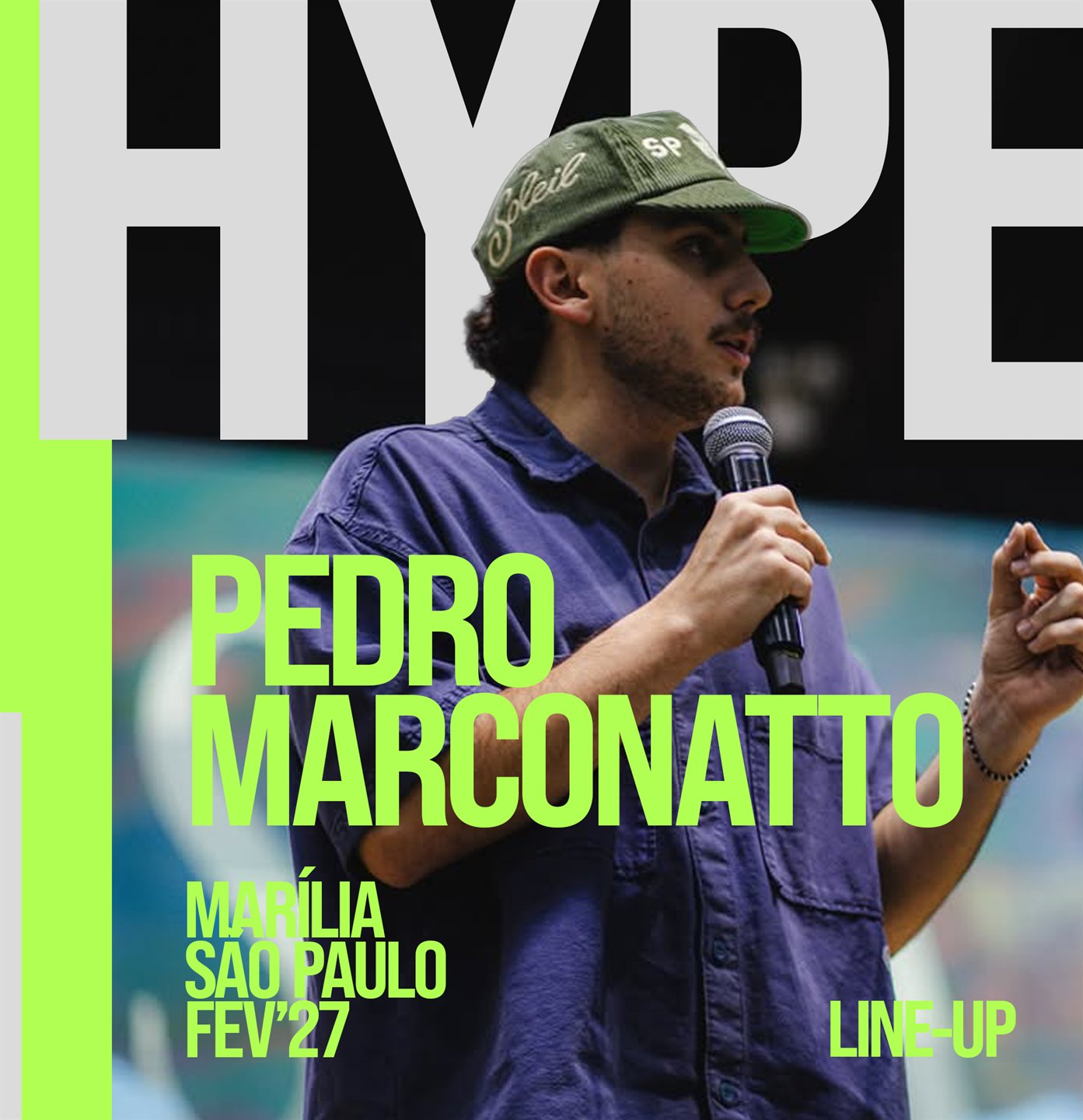 Pedro Marconatto no palco